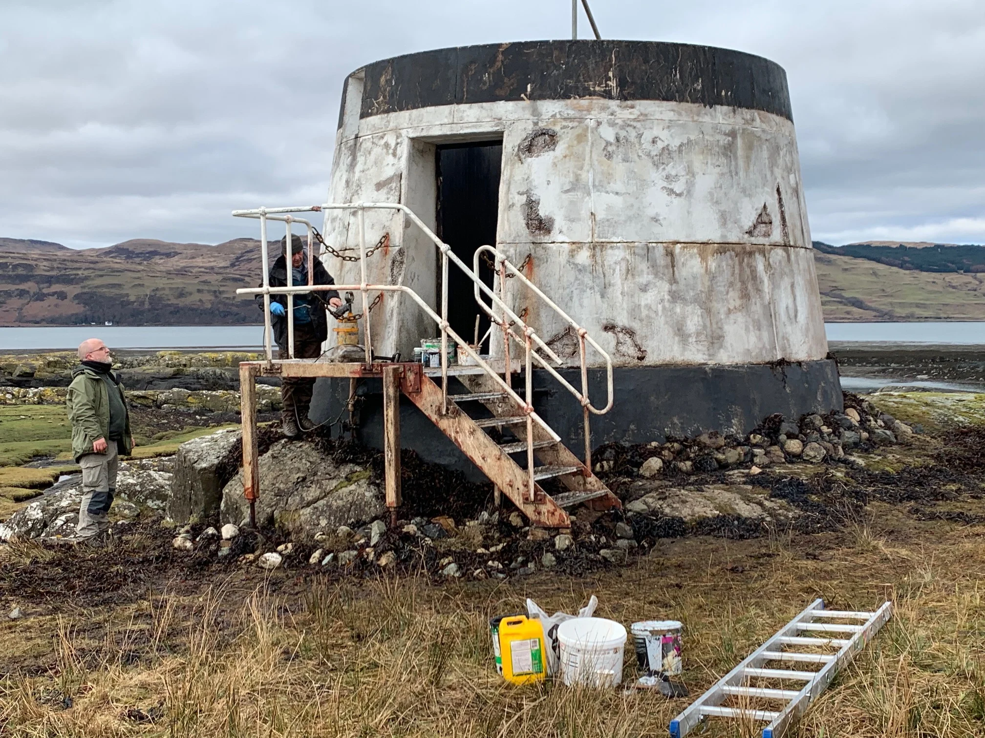 location base build of lighthouse on the Isle of Mull