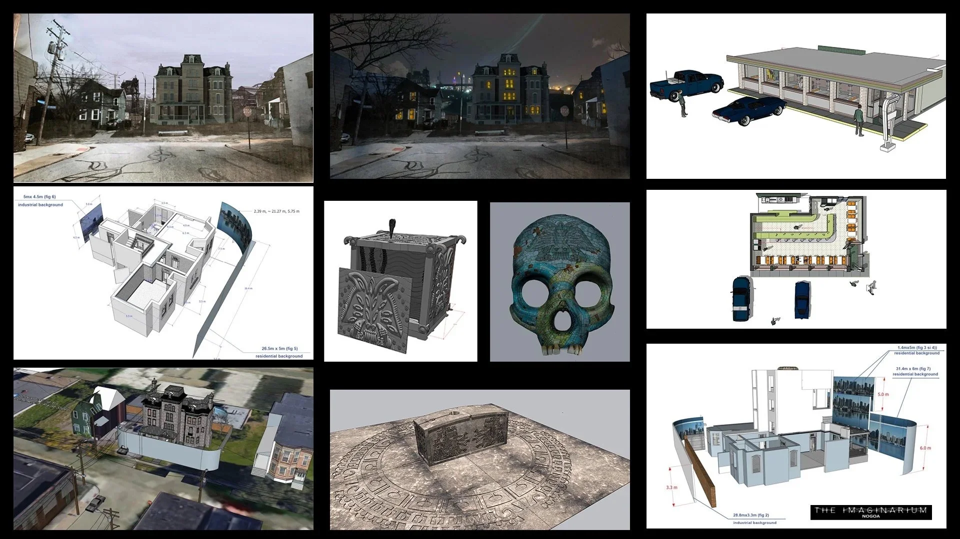 art work for production design of Netflix Horror 'No one gets out alive'