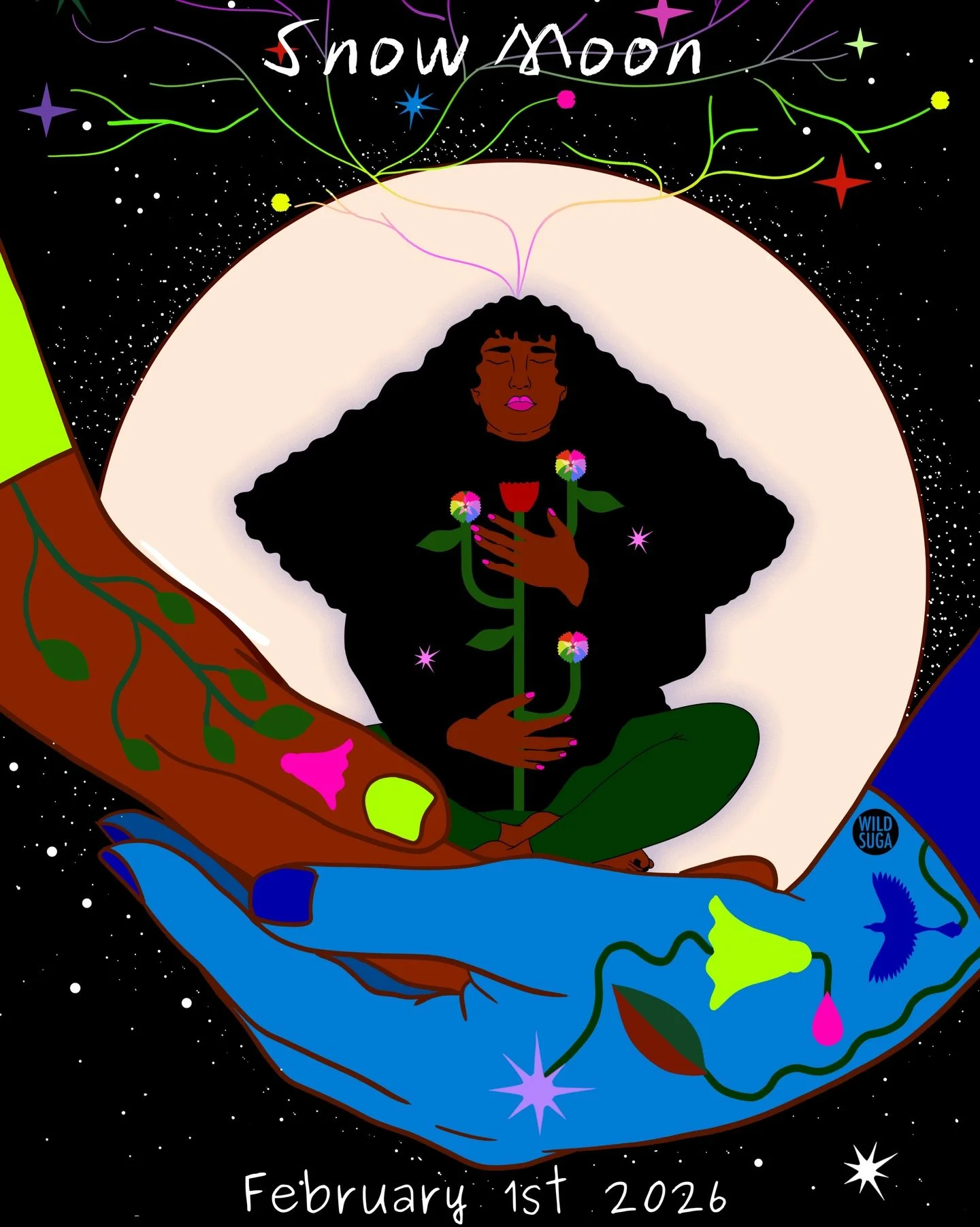 Full moon energy, held gently. Februarys Snow Moon.

#FullMoonEnergy #SnowMoon #MoonRitual #SacredArt #visualalchemy