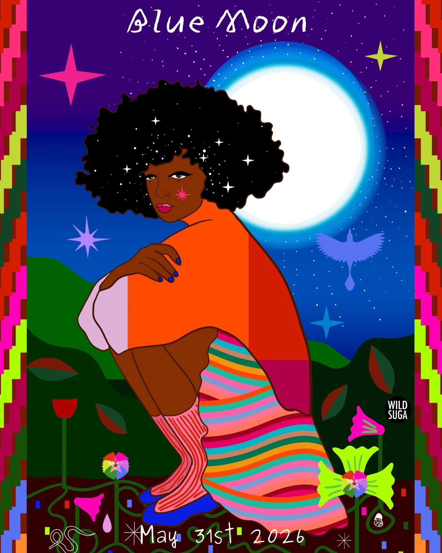 13 full moons this year, are we in agreement that &hellip; this is a treat !!!! It&rsquo;s the second full moon this month known as the blue moon and apparently tonight gives us two chances to view the blue moon of May - tonight and tomorrow 💙

It&r