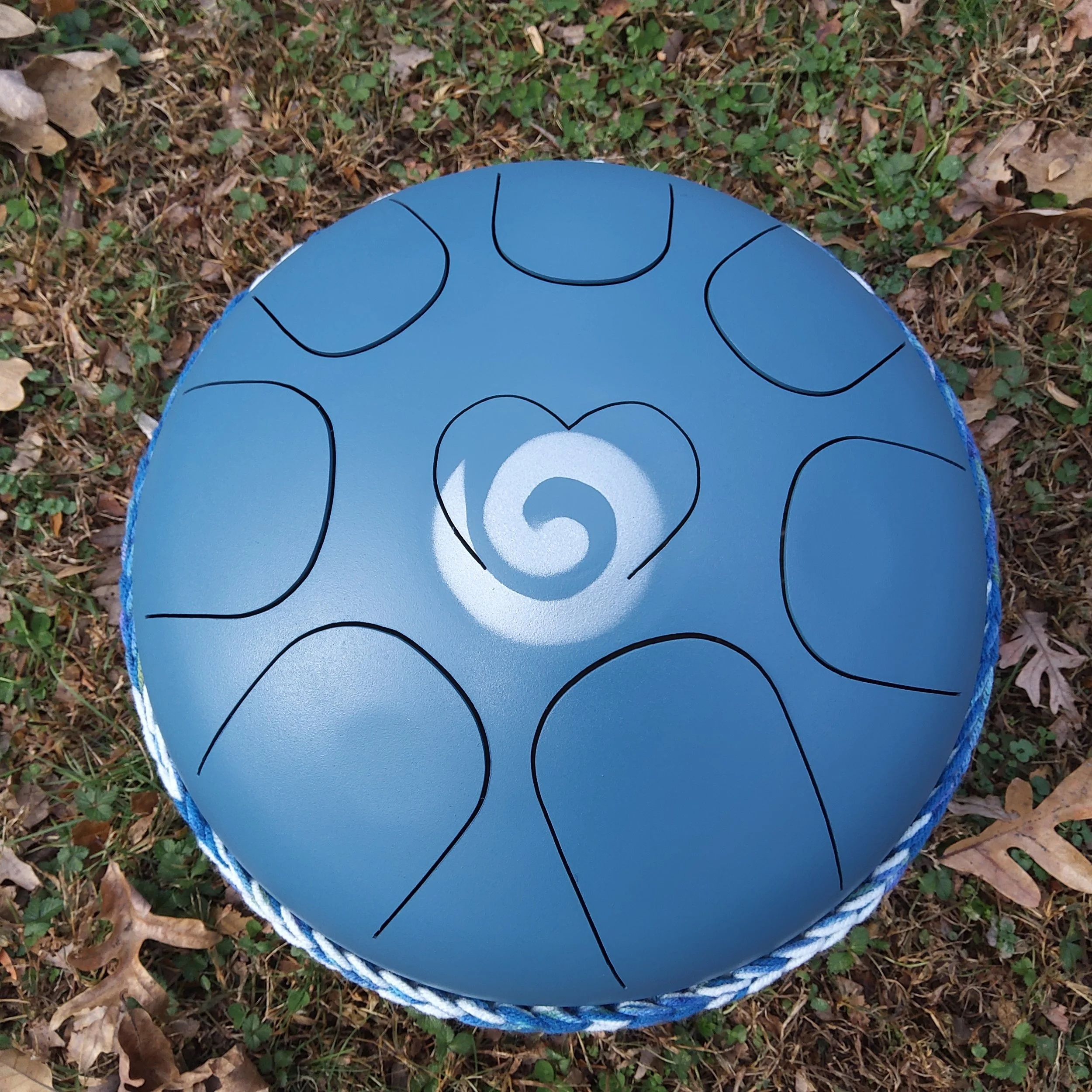 Cm Balance Moyo Drum - Ocean with Ice Blue Energy Swirl