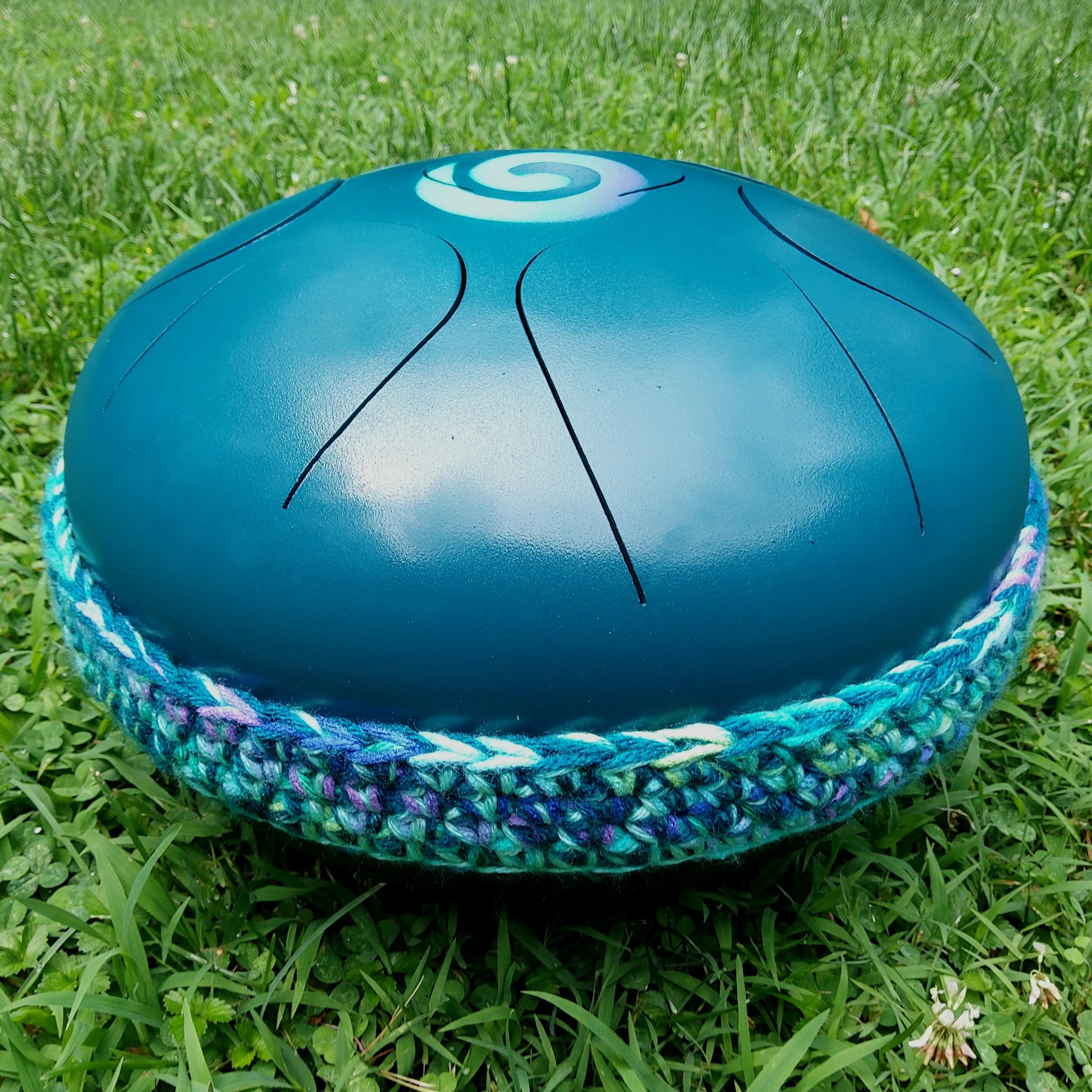 Cm Balance Moyo Drum - Jade with 2 Tone Energy Swirl