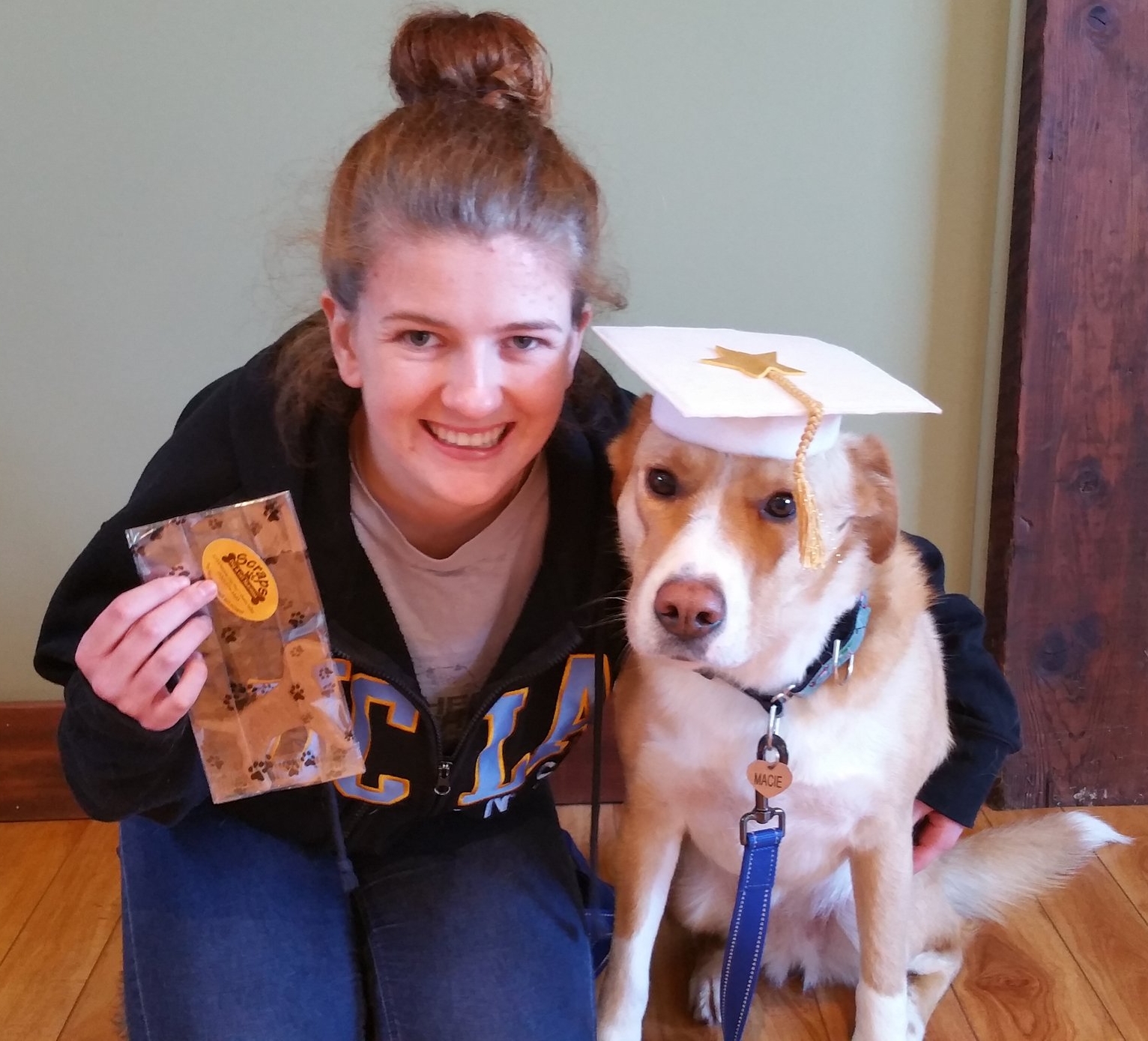 Macy graduates from Good Dog Class!