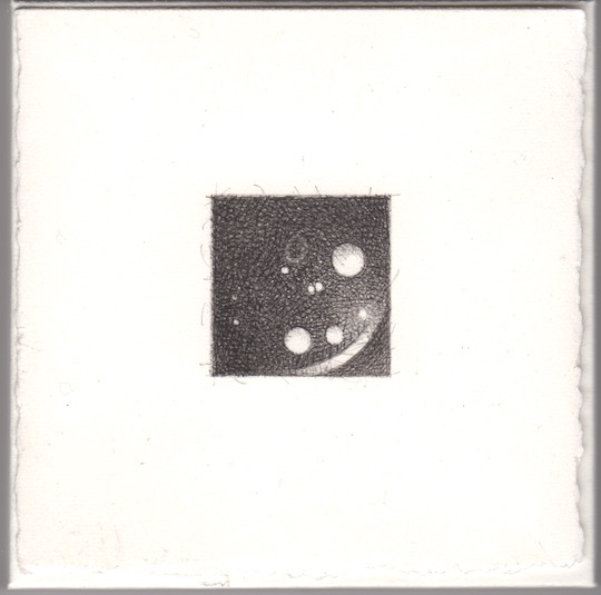 Christine Taylor Patten T-2 From 98-245 in ‘micro/macro’ series 2016 3 ½ x 3 ½ inches Crowquill, ink, paper