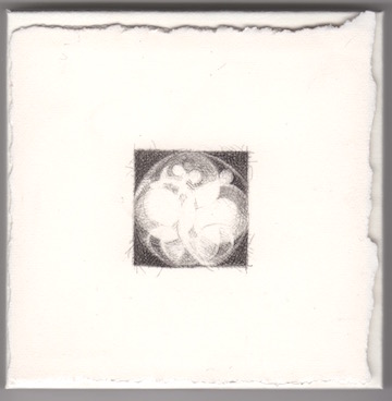 Christine Taylor Patten T-9 From 98-245 in ‘micro/macro’ series 2016 3 ½ x 3 ½ inches Crowquill, ink, paper