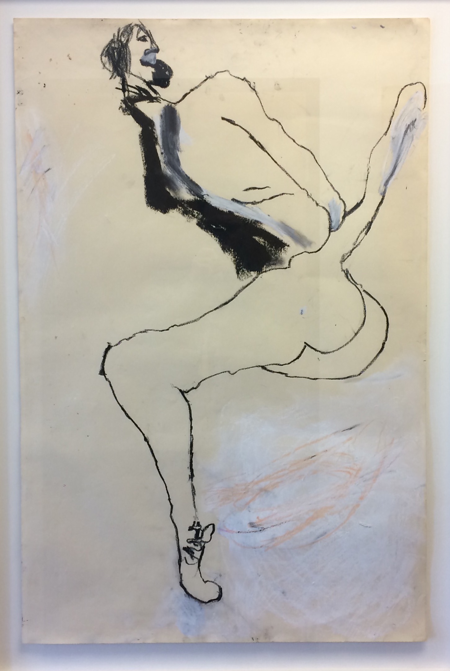   Greta Young Ballerina 40 x 26 inches Oilstick on paper   