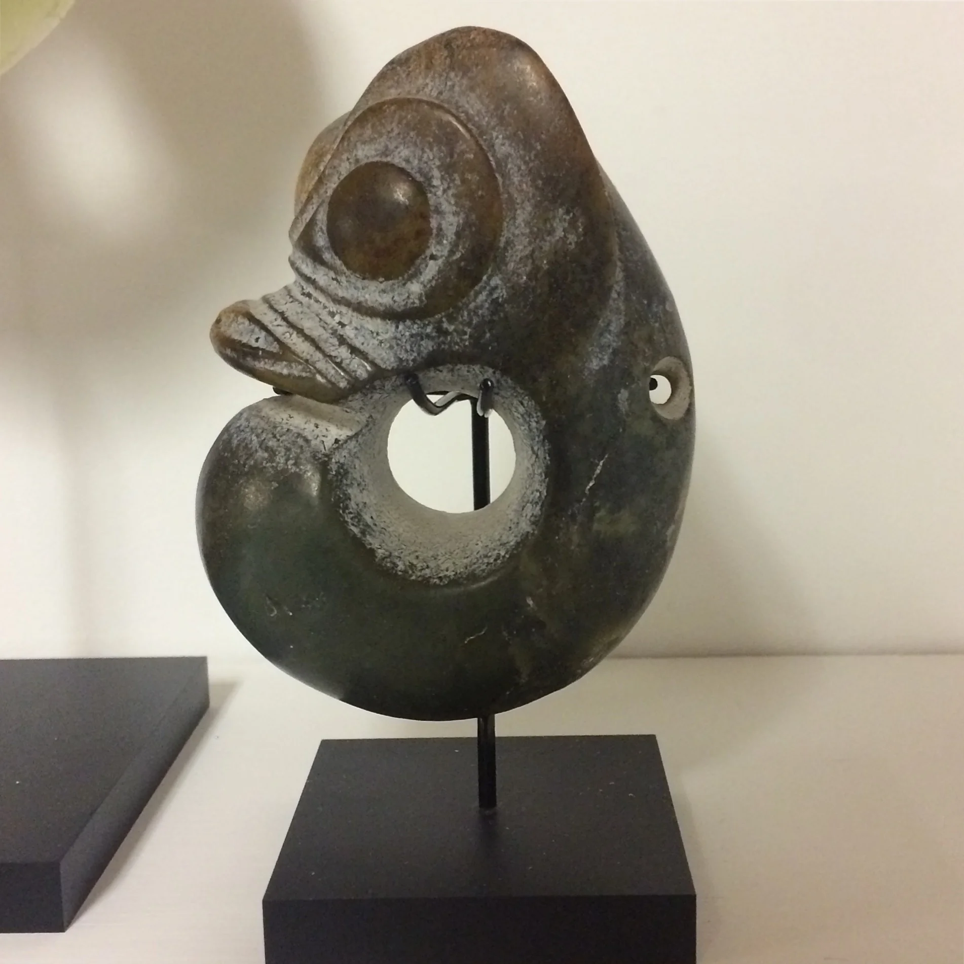  China Coiled “Zhulong Pig Dragon” Late Neolithic Period, Hongshan Culture. Diameter: 4 ½ inches   