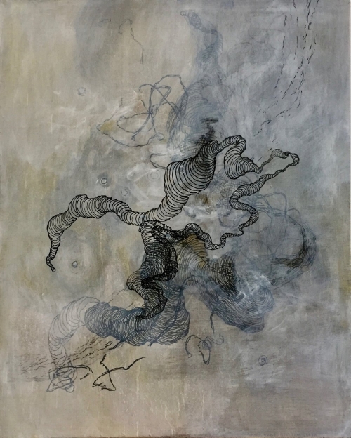 Mind My Numb: Seldom Clear \ Timothy Nero \ 60 x 48 inches \ acrylic on panel \ 2017