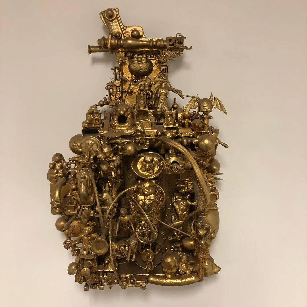  William Georgenes ROADKILL HOOPDANCE 22 x 15 x 10 inches mixed media assemblage  015 