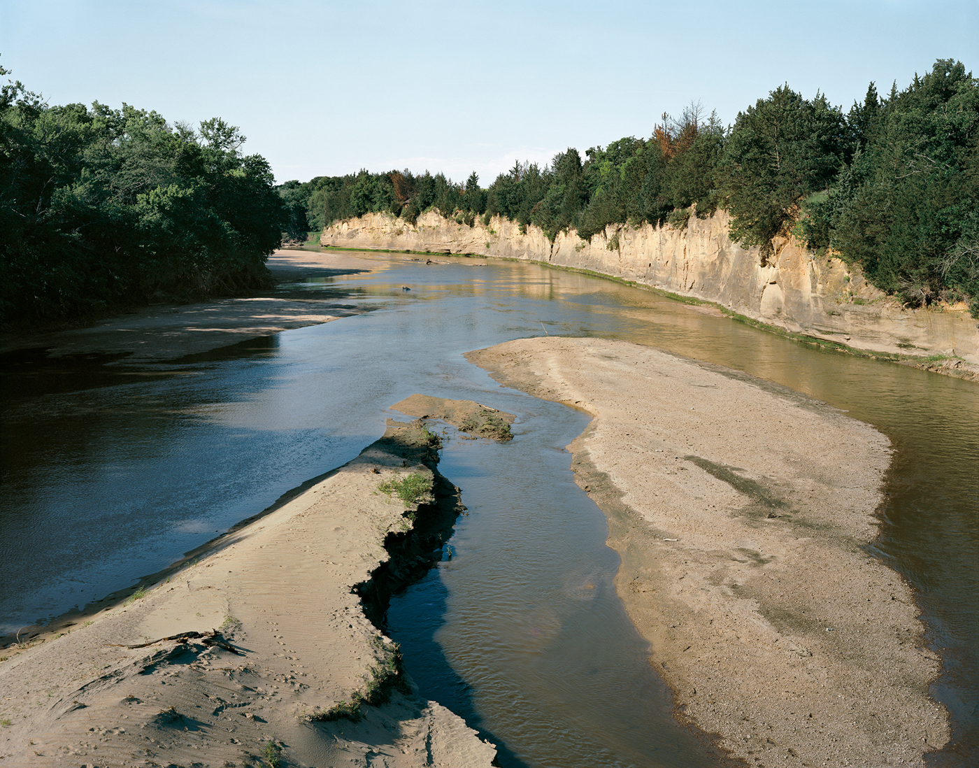 Mary Peck Little Blue River Steele City, Nebraska Archival pigment print Edition of 15 22 x 26 ½ inches 2017