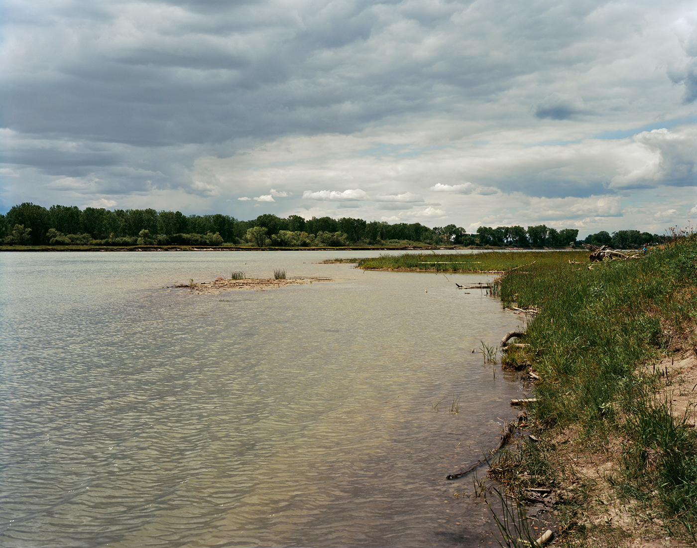 Mary Peck Fort Peck Indian Reservation Missouri River at Lewis and Clark Bridge Wolf Point, Montana Archival pigment print Edition of 15 22 x 26 ½ inches 2017