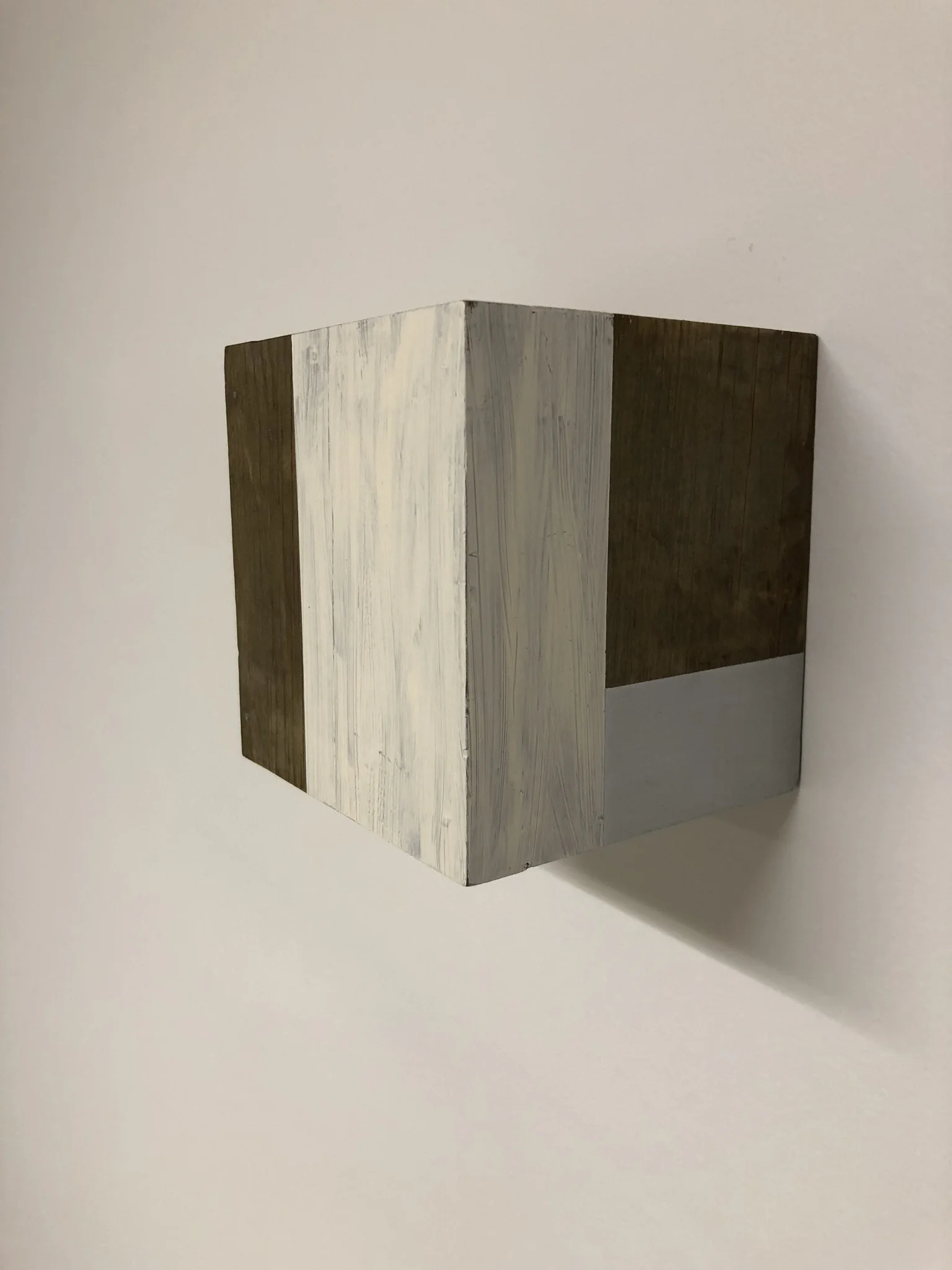  Stuart Arends My Father’s House # 8 Oil and Wax on Found Wood 5 ⅜ x 5 ⅜ x 4 ⅞ 2016    