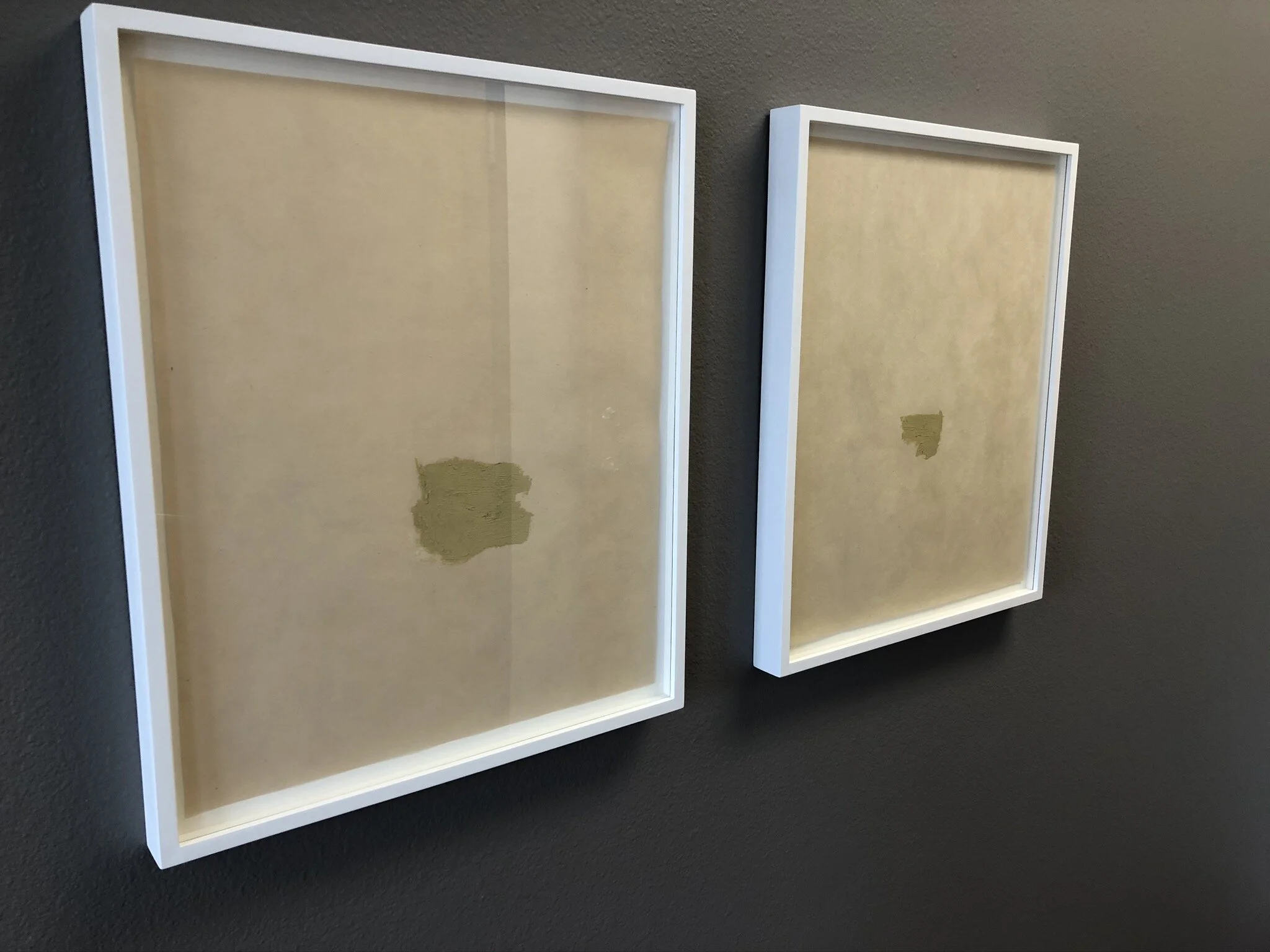  Michael Diaz Untitled Oilstick and Japanese handmade paper 17 ⅜ x 21 ⅛ inches 2019  Michael Diaz Untitled Oilstick and Japanese handmade paper 17 ⅜ x 21 ⅛ inches 2019    