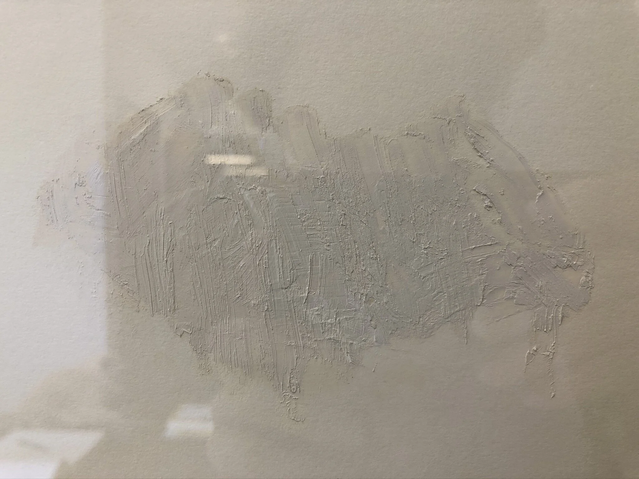  Michael Diaz Untitled Oilstick and Japanese handmade paper 13 ⅞ x 19 ¼ inches 2019 