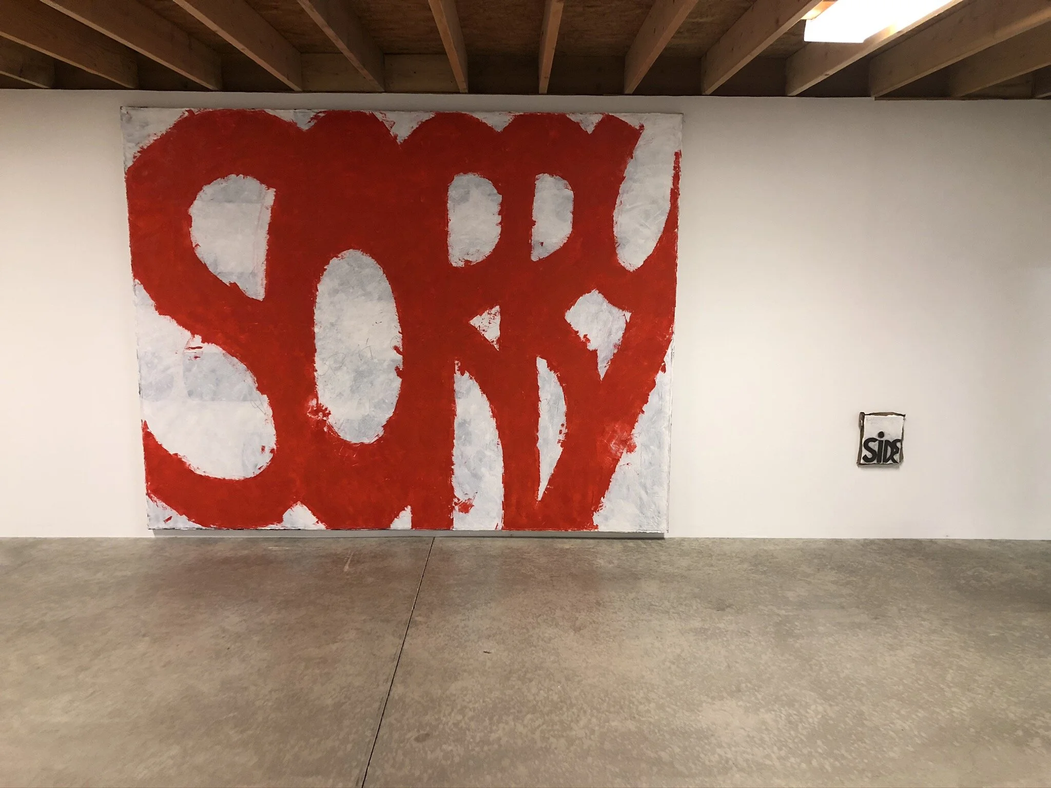  Allan Graham / Toadhouse Sorry Oil on canvas 7 x 9 feet 2019   Allan Graham / Toadhouse Side Oil on canvas 9 ½ x 11 inches 2016 / 18    