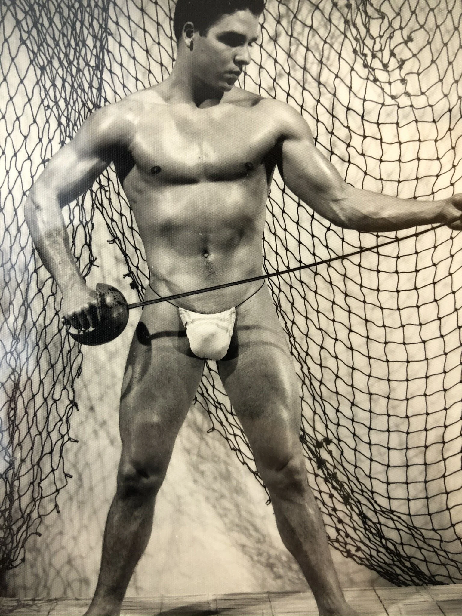  Bruce of Los Angeles  Untitled  Photograph  Posing Strap Era (c. 1950’s)  4 x 5 inches    