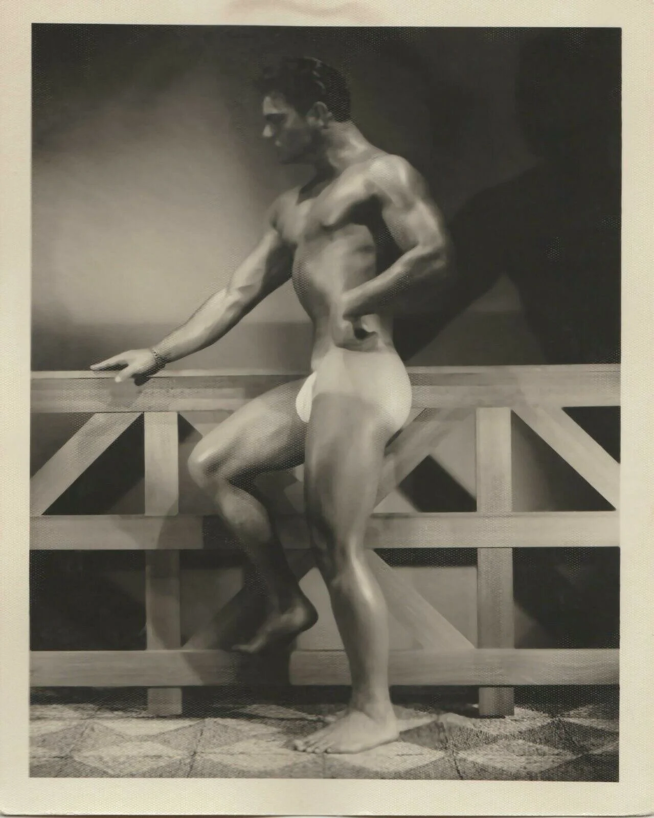  Bruce of Los Angeles   Untitled  (Steve Reeves)  Photograph   C. 1950’s  4 ½ x 3 ½ inches     