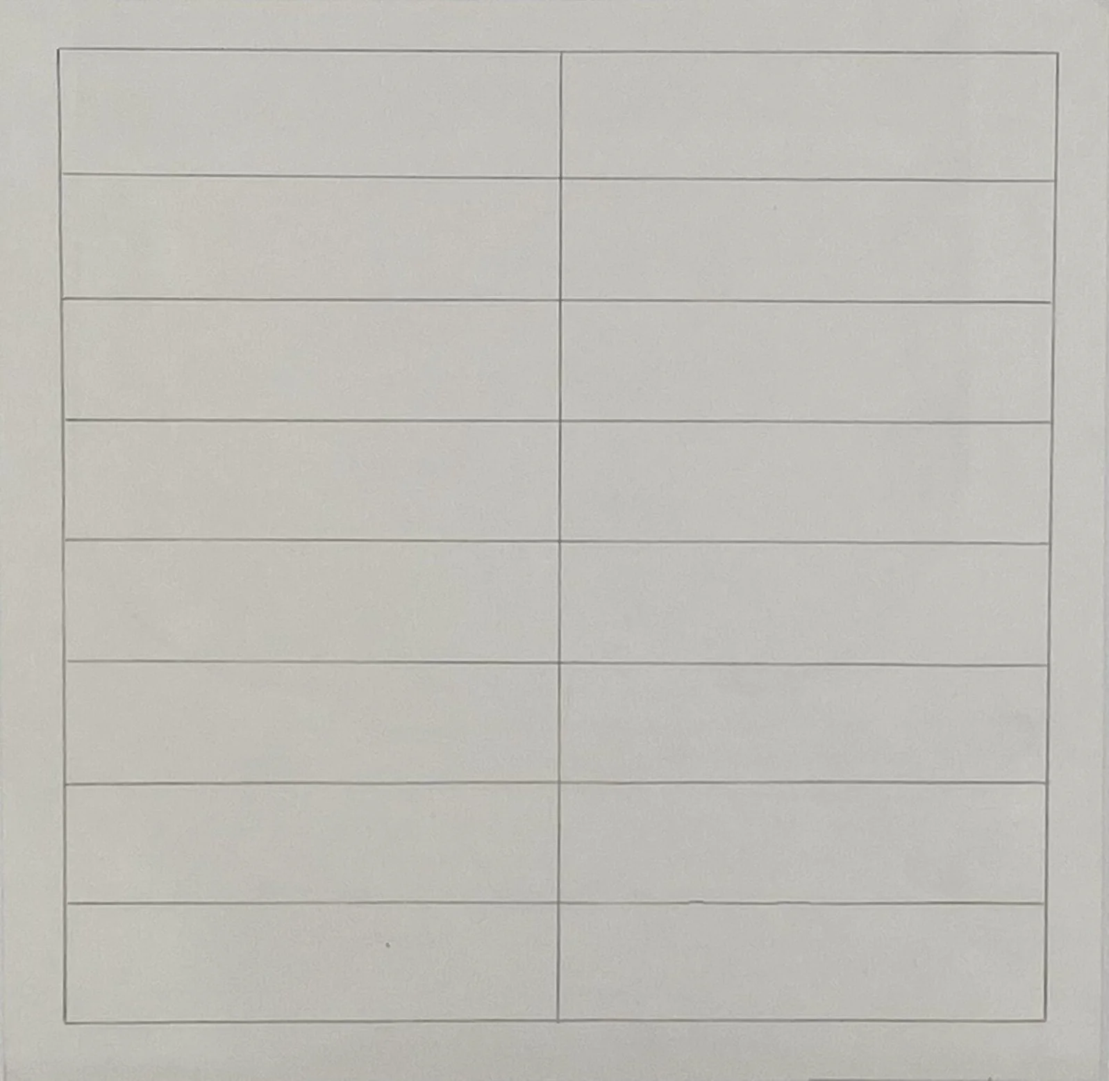  Agnes Martin 2000 / 2001 image size: 9 x 9 inches graphite on paper 