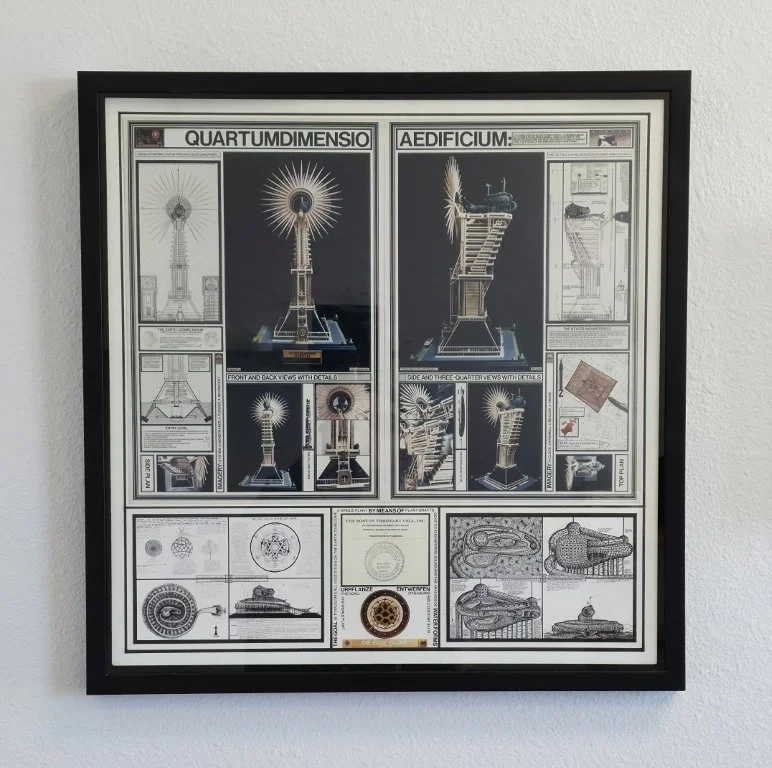 Paul Laffoley Die Erde Blume c. 1998 21 ¾ x 21 ¼ inches mixed media