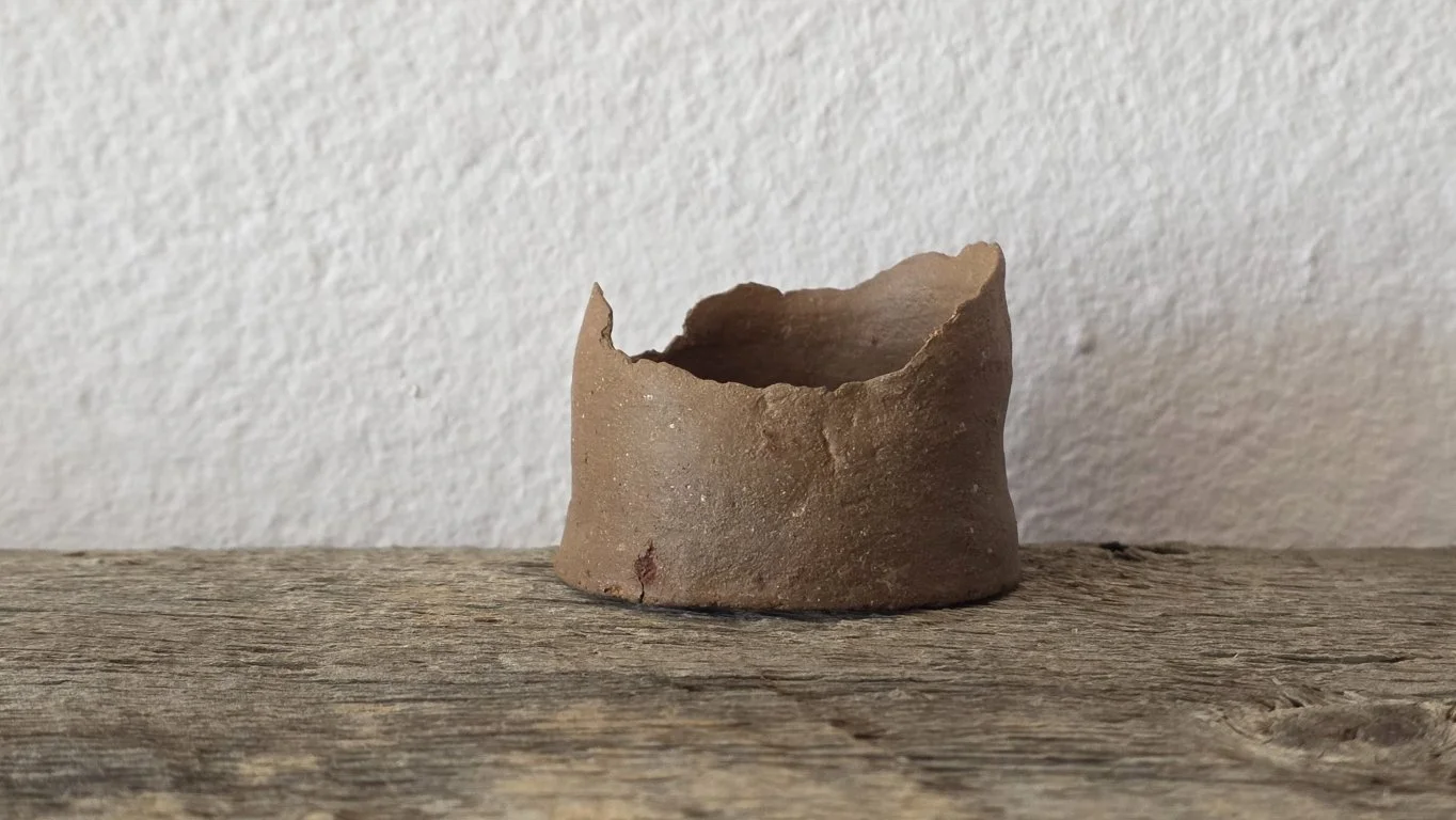 Utako Shindo Untitled (home) 2024 1.5 x 1.75 inches clay with mica flakes