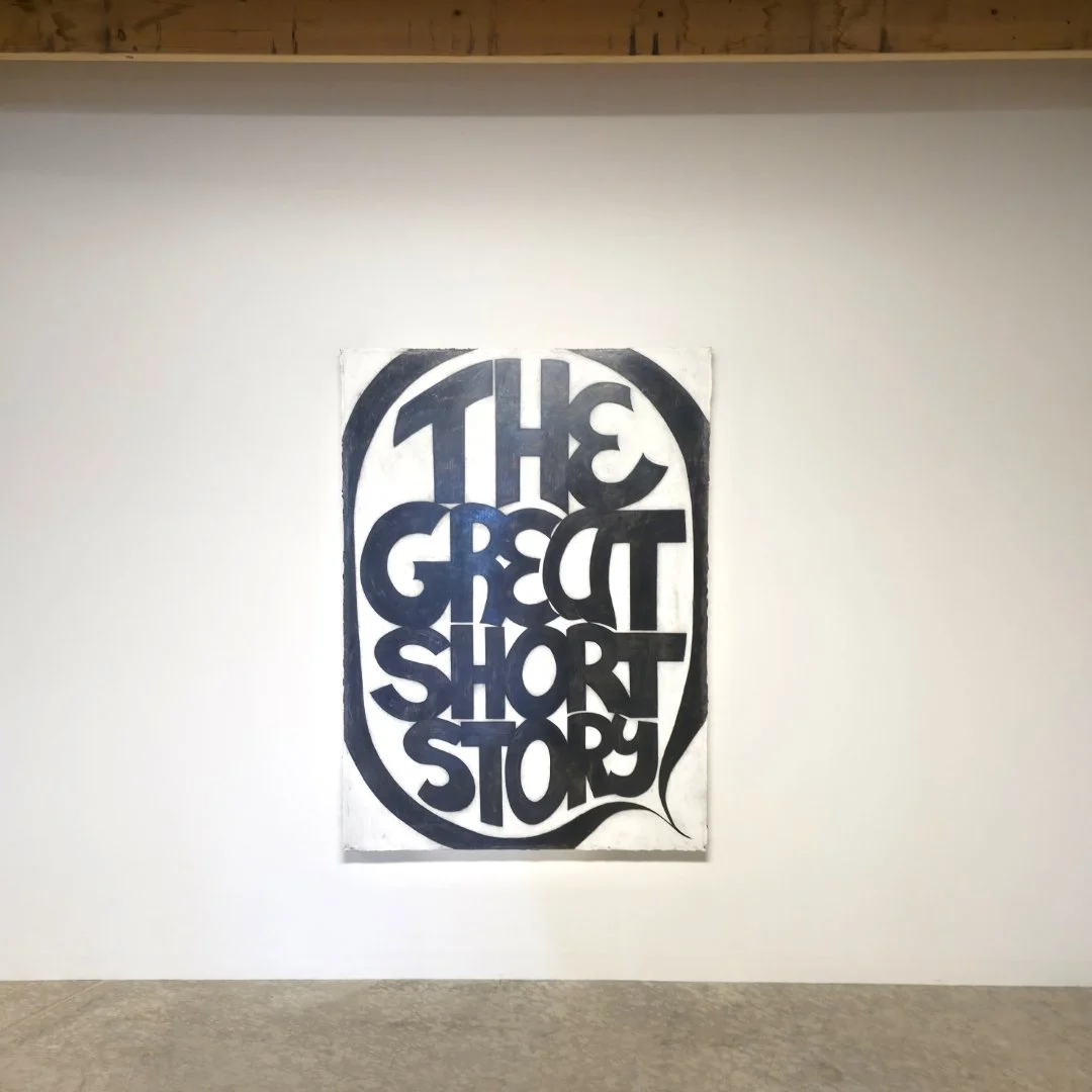  Allan Graham \ Toadhouse&nbsp; The Great Short Story&nbsp; 2008 52 x 38 inches  Graphite and oil on canvas 