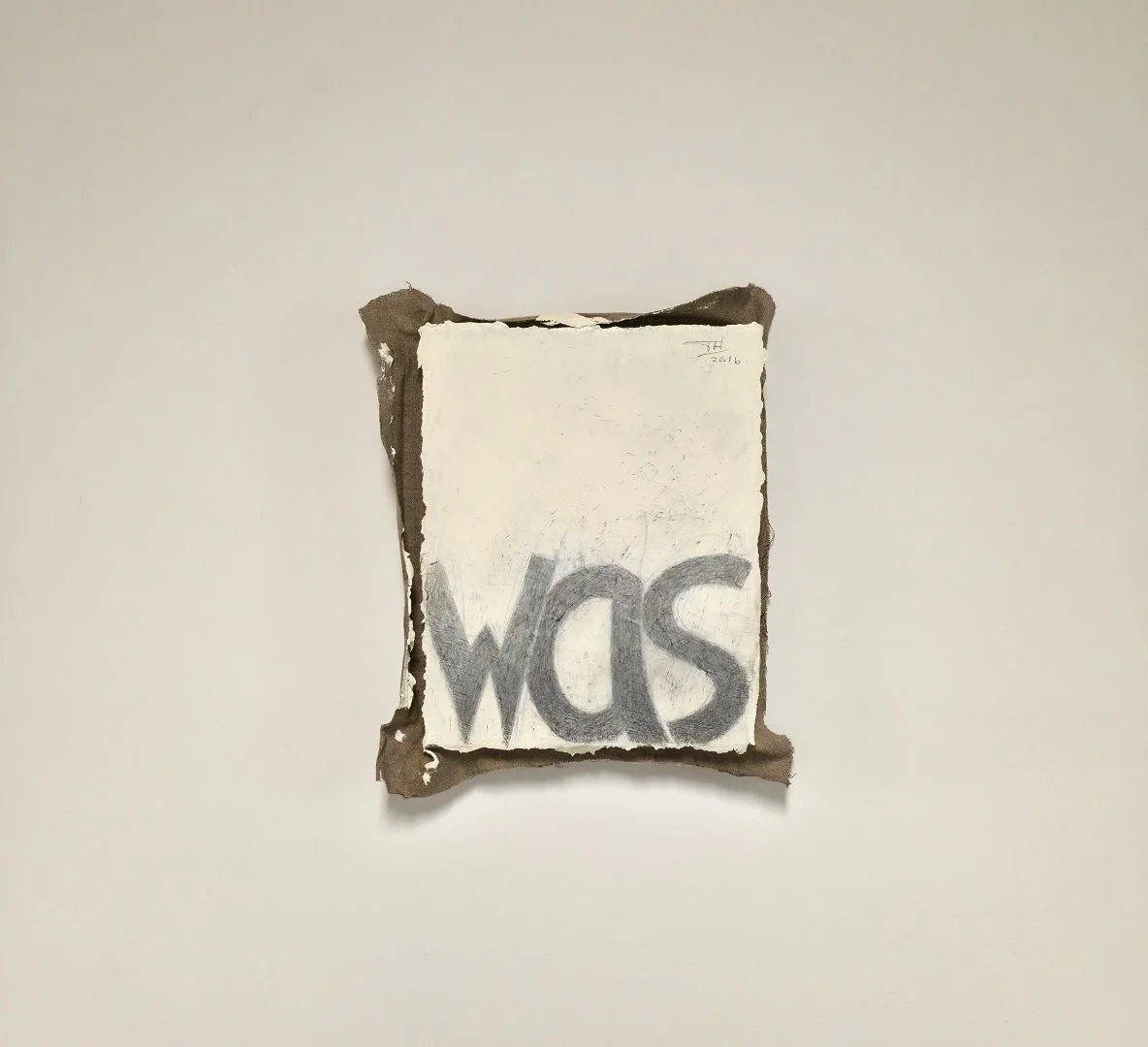  Allan Graham \ Toadhouse Was 2016 13 x 12 inches (irregular)&nbsp; Graphite and oil on canvas    