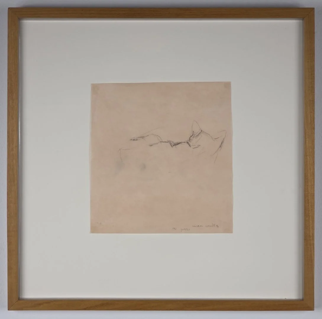  Wes Mills Goffer 1992 7 ¼ x 7 ⅞ inches graphite on tissue paper 