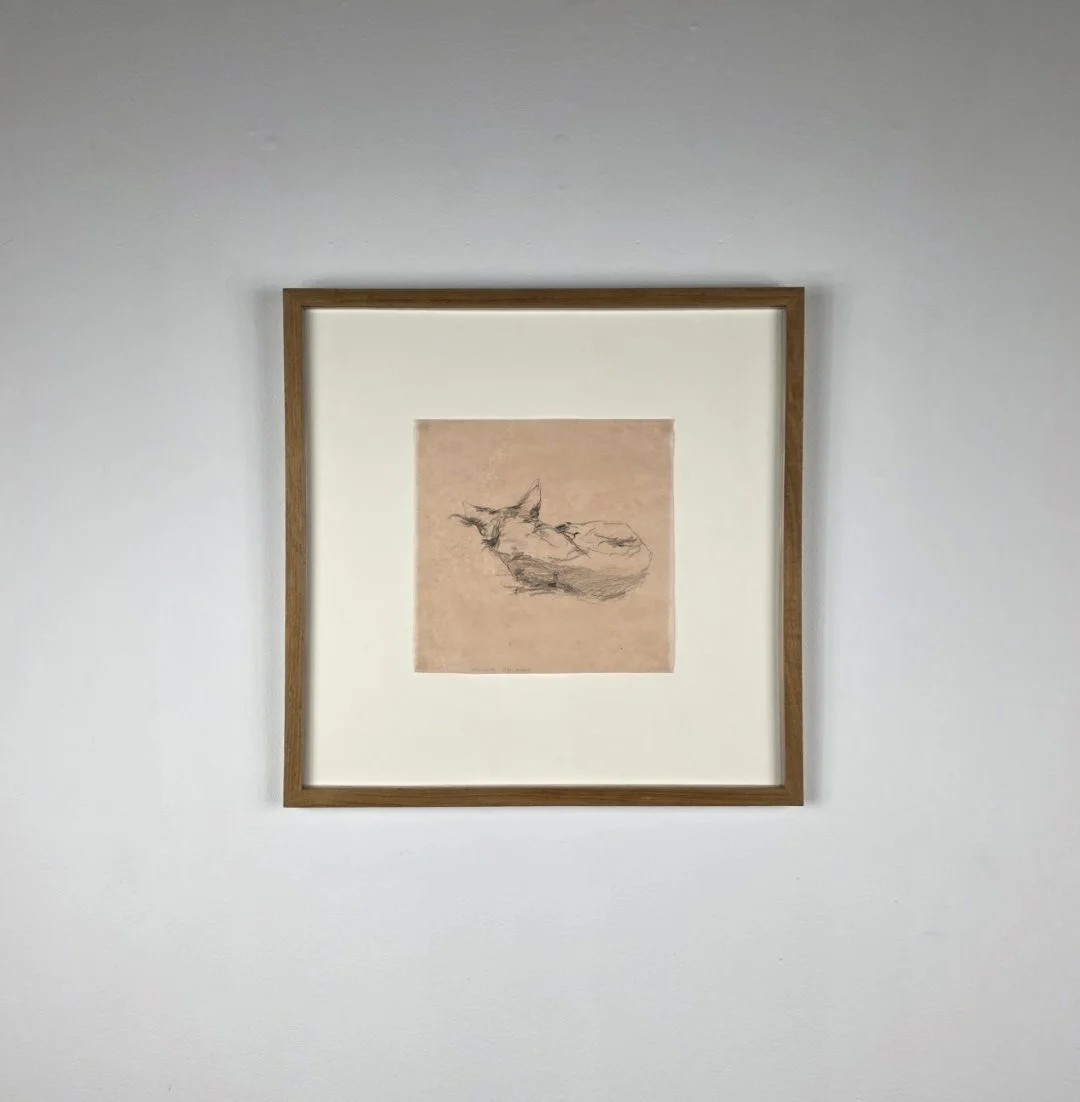  Wes Mills Helmut 1992 7 ¼ x 7 ⅞ inches graphite on tissue paper 