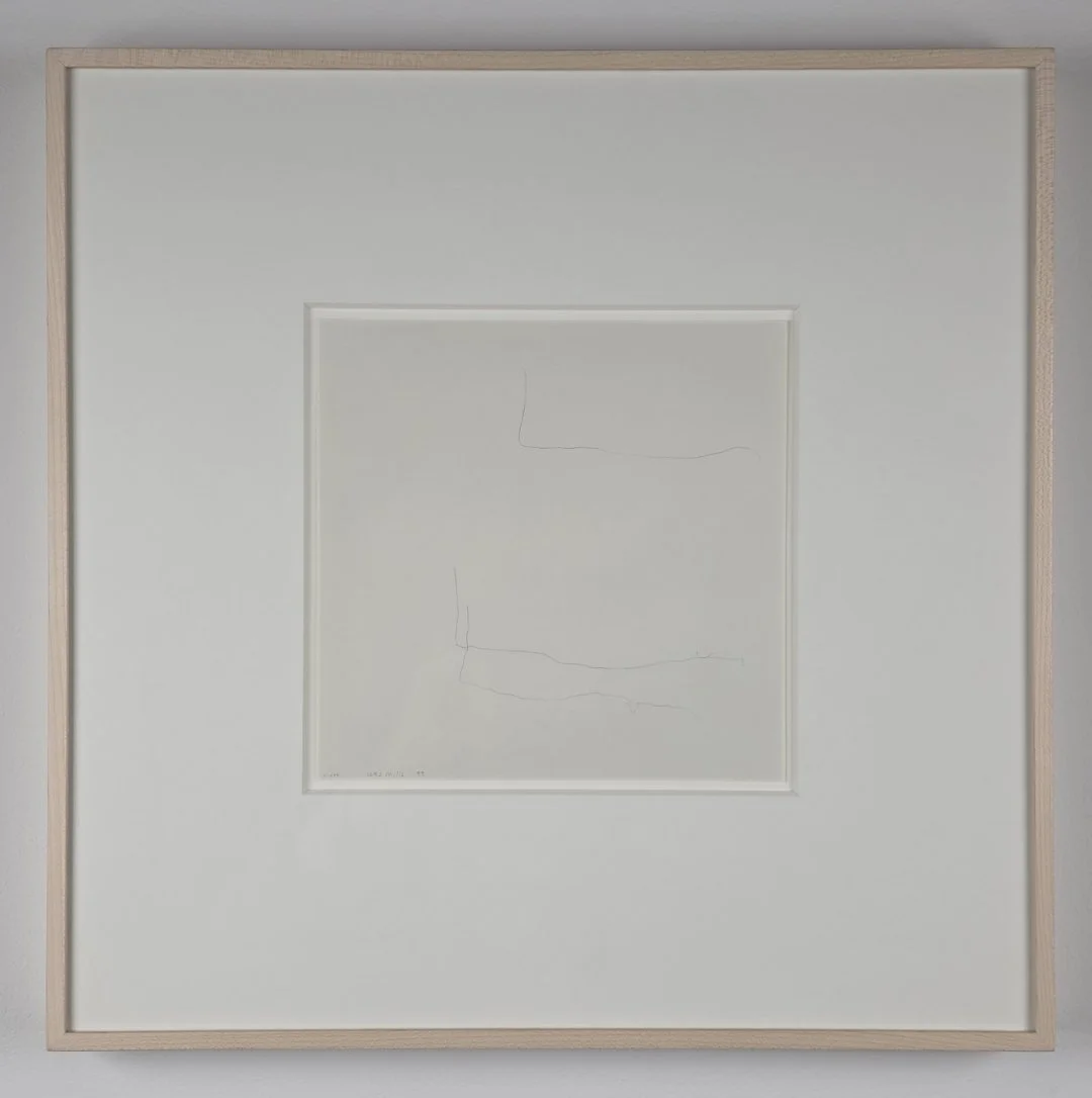  Wes Mills envelop (five ingredients of a cow) 1999 7 ¾ x 7 ¾ inches graphite, powdered pigment, paint on paper 