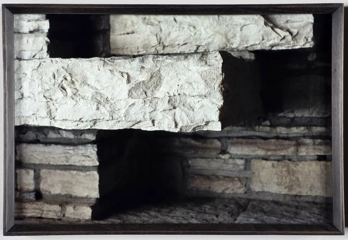  Kate Joyce Watt or Fall, Fire, Winter, Fallingwater 2026 12 x 18 inches (30.48cm. x 45.72 cm.)&nbsp; Archival pigment print, mounted on acid free board | Edition 1/3 Custom walnut frame with ink wash, museum glass 