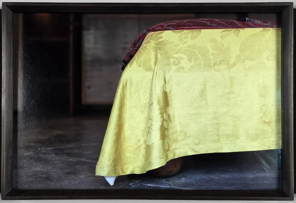  Kate Joyce Watt or Fall, Bed, Spring, Fallingwater 2026 12&nbsp; x 18 inches (30.48cm. x 45.72 cm.) Archival pigment print, mounted on acid free board | Edition 1/3 Custom walnut frame with ink wash, museum glass 