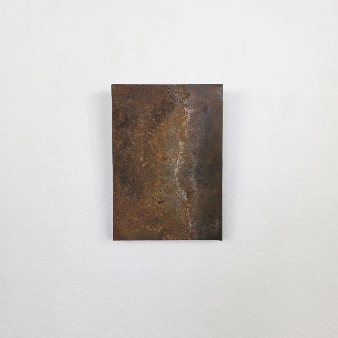  Rocío Rodríguez Mother portrait 2026 7 x 5 x ½ inches Cold Rolled mild steel 