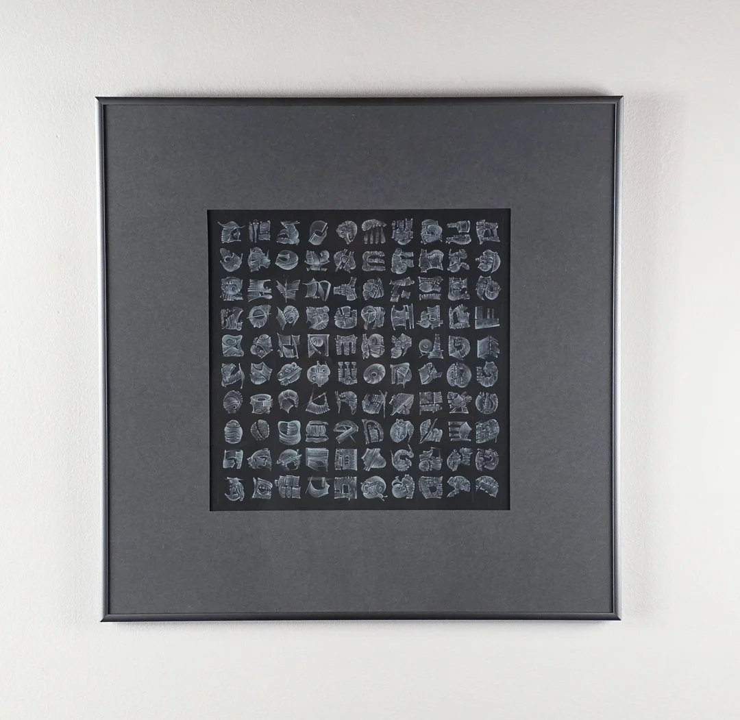  From Formlessness into Form&nbsp; 2020-2026&nbsp; 10 ½ x 10 ½ inches&nbsp; color pencil on foam core 
