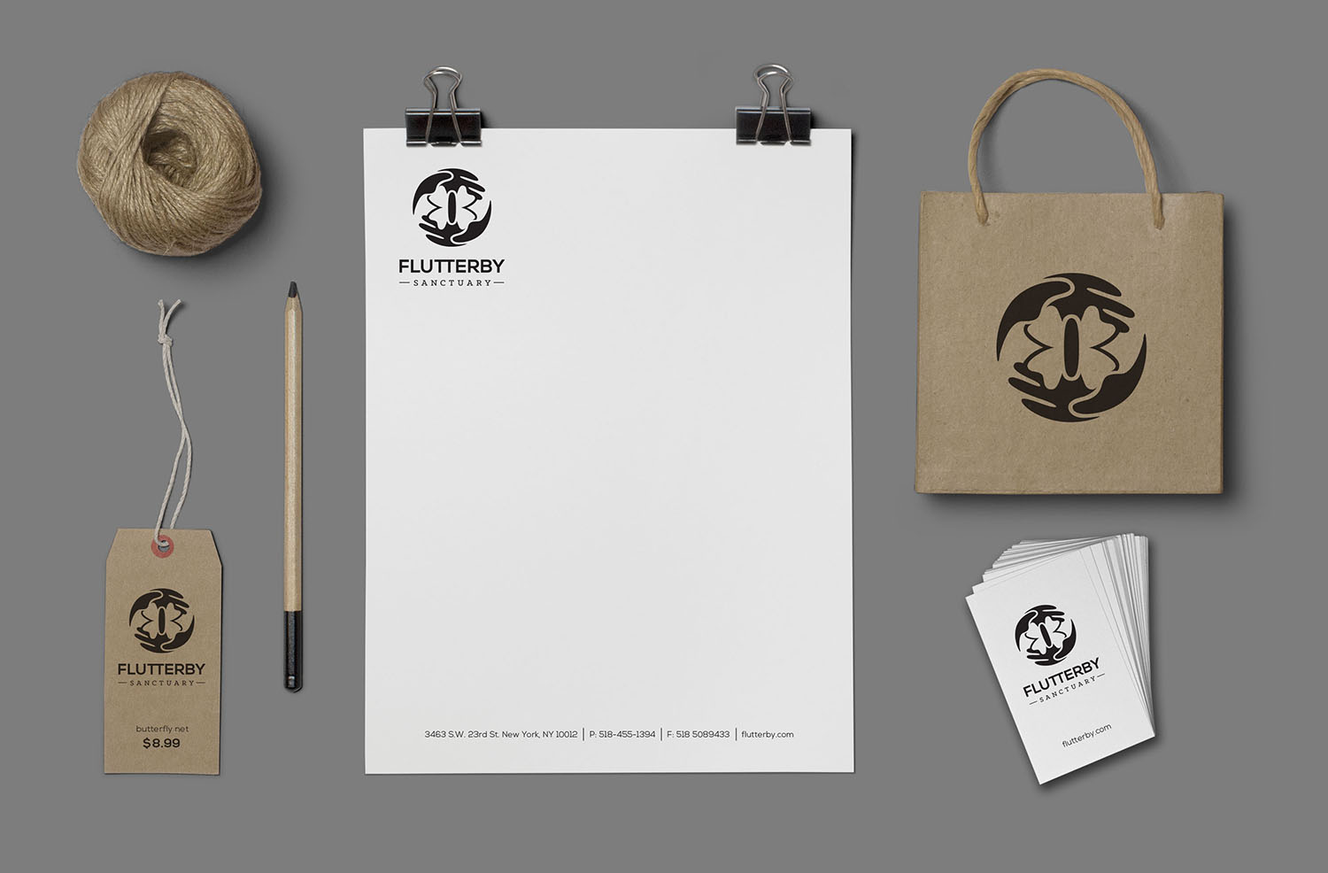 Fluttery Sanctuary Corporate Identity