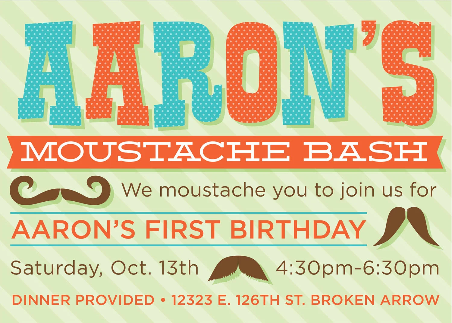 Custom 1st Birthday Bash Invite