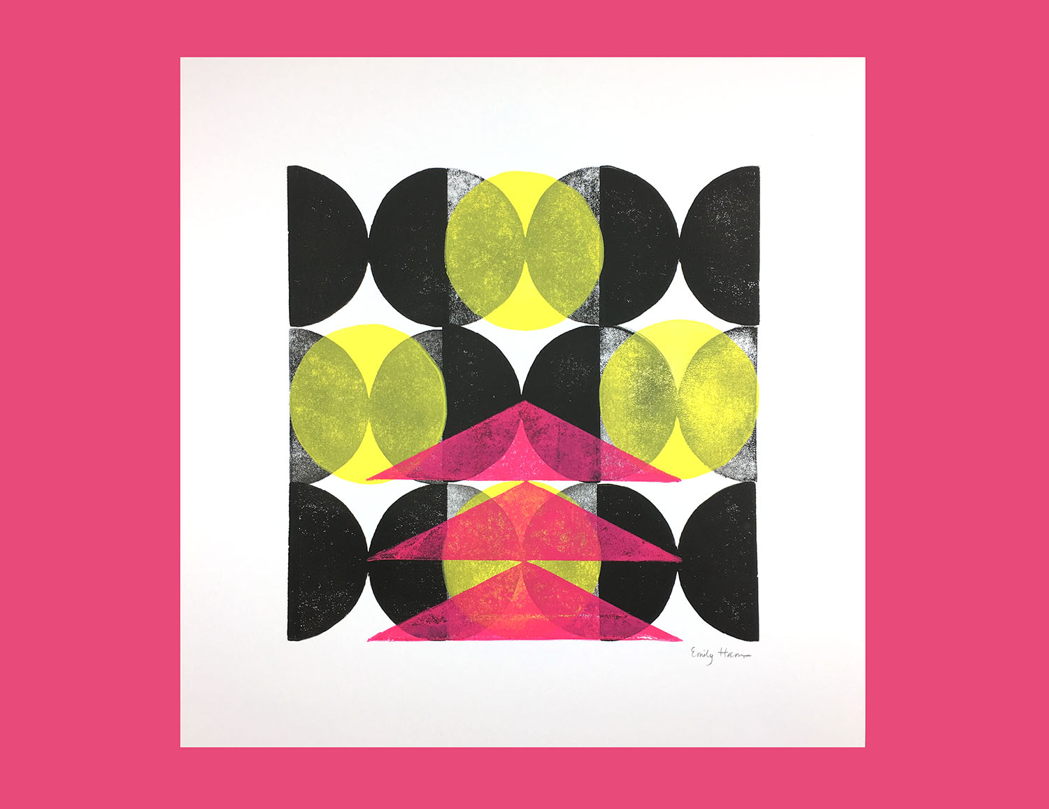 Geometric Block Print