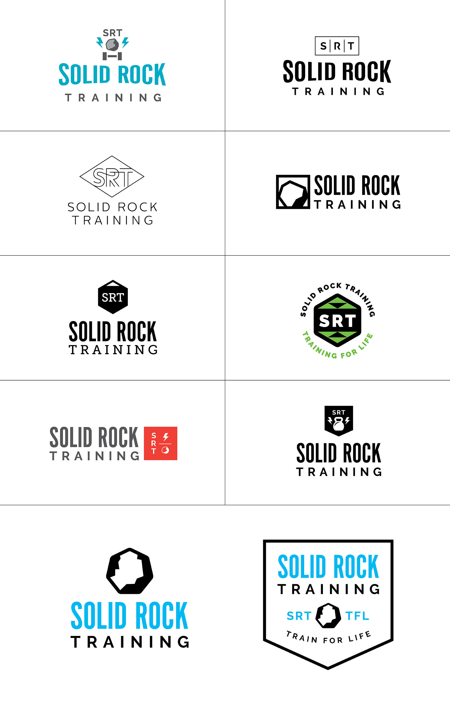 Solid Rock Training Logo Options