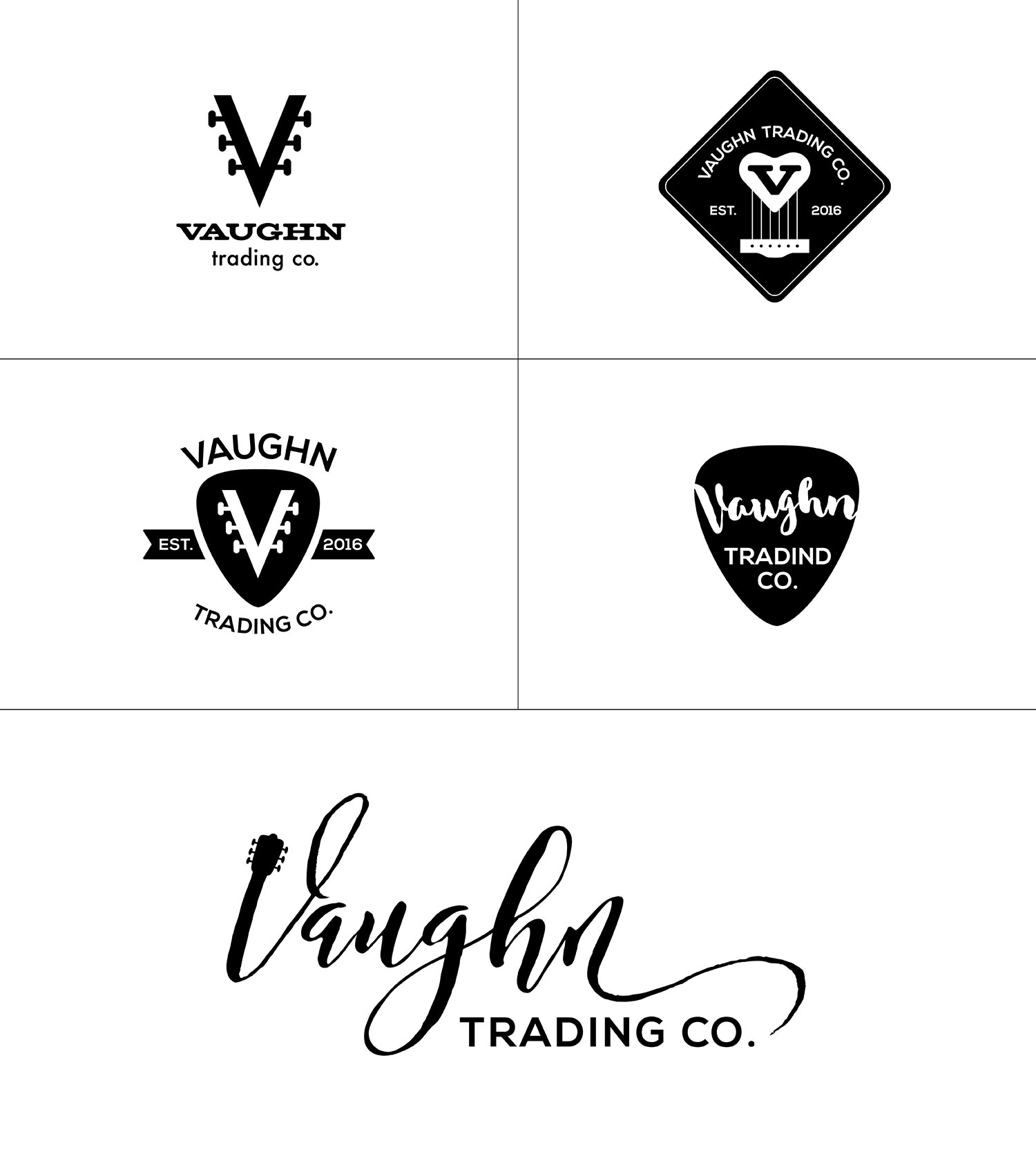 Vaughn Trading Co. Logo Options