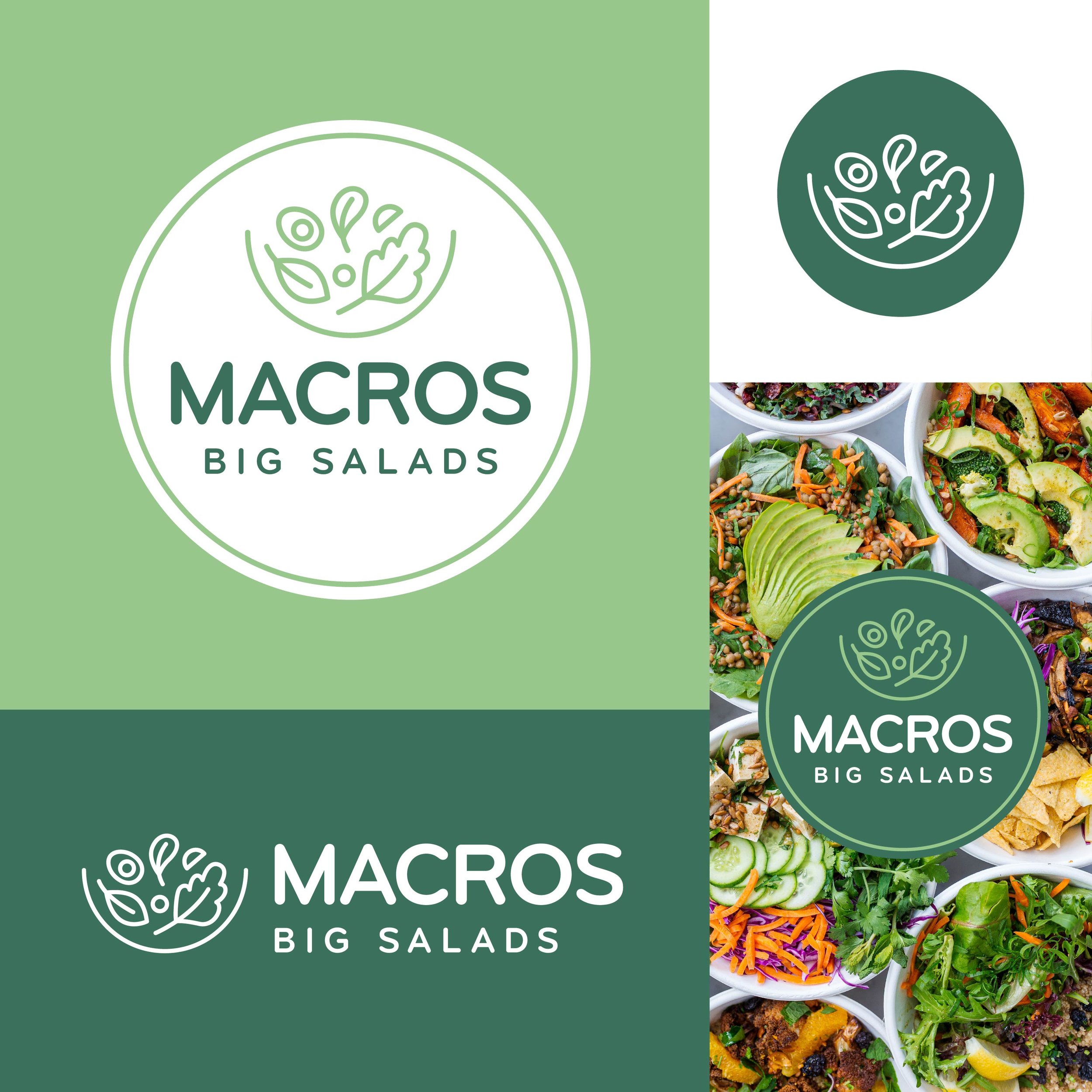 Macros Big Salads Logos