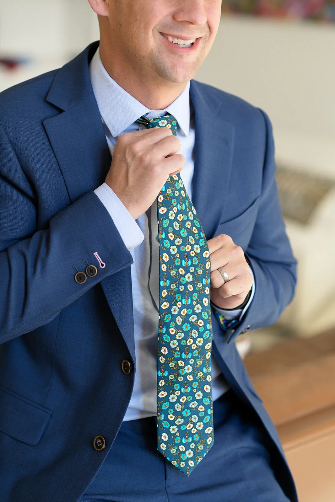 OCU Floral Tie