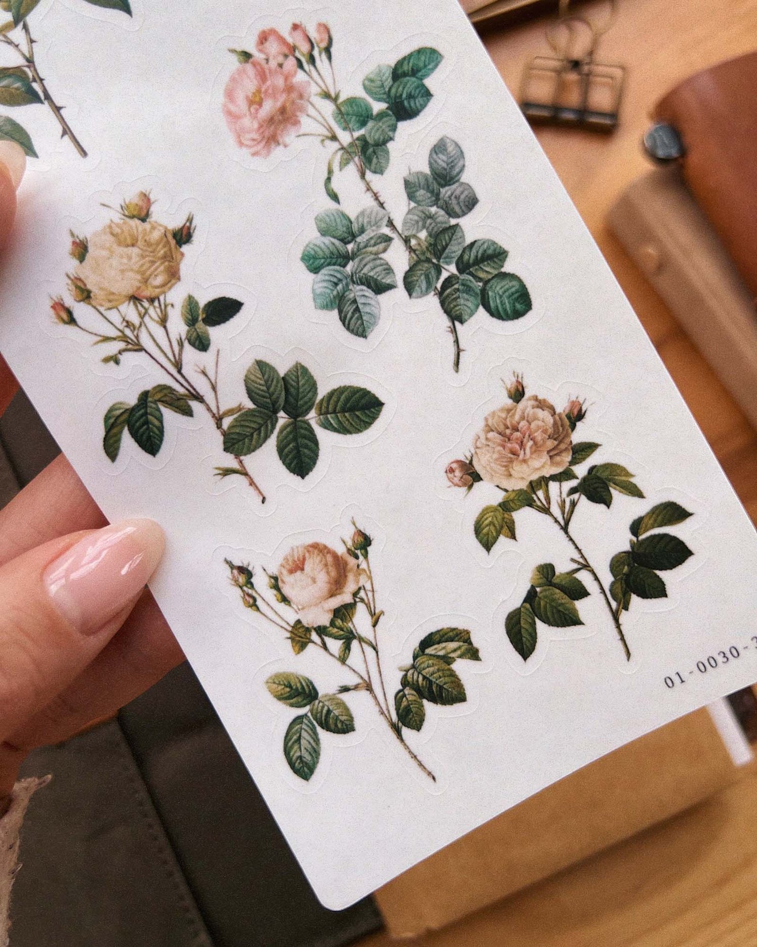 Vintage Roses 02 Sticker Sheet — Sarica Studio