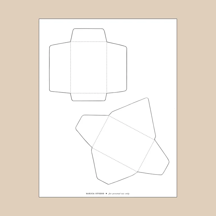 Free Mini Envelope Template Printable — Sarica Studio