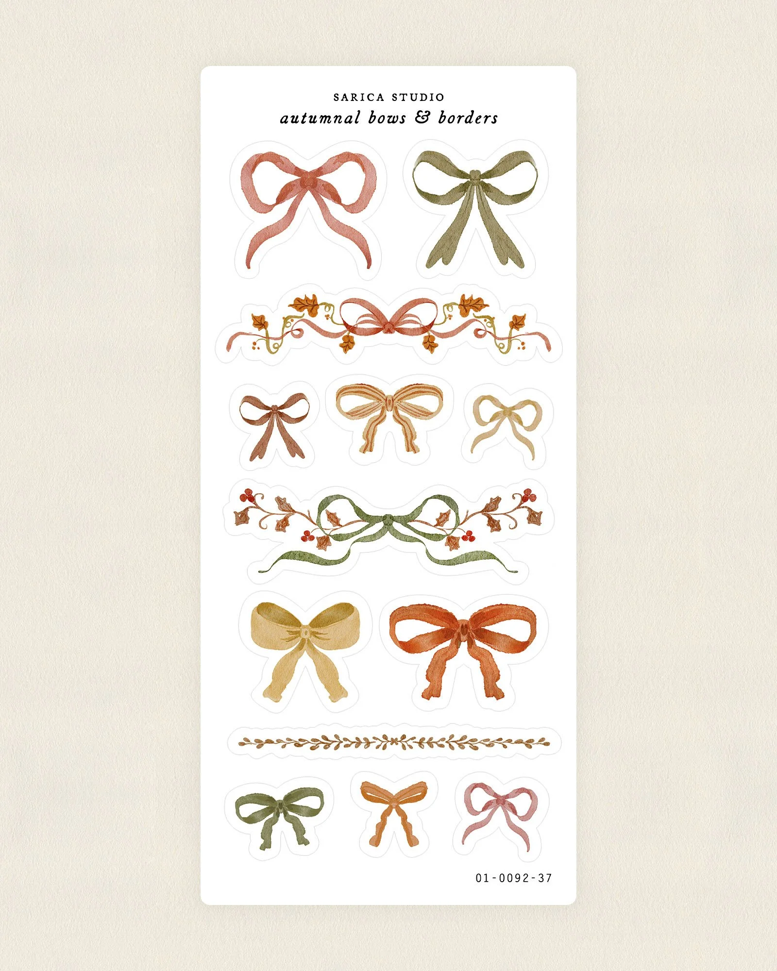 Autumnal Bows & Borders