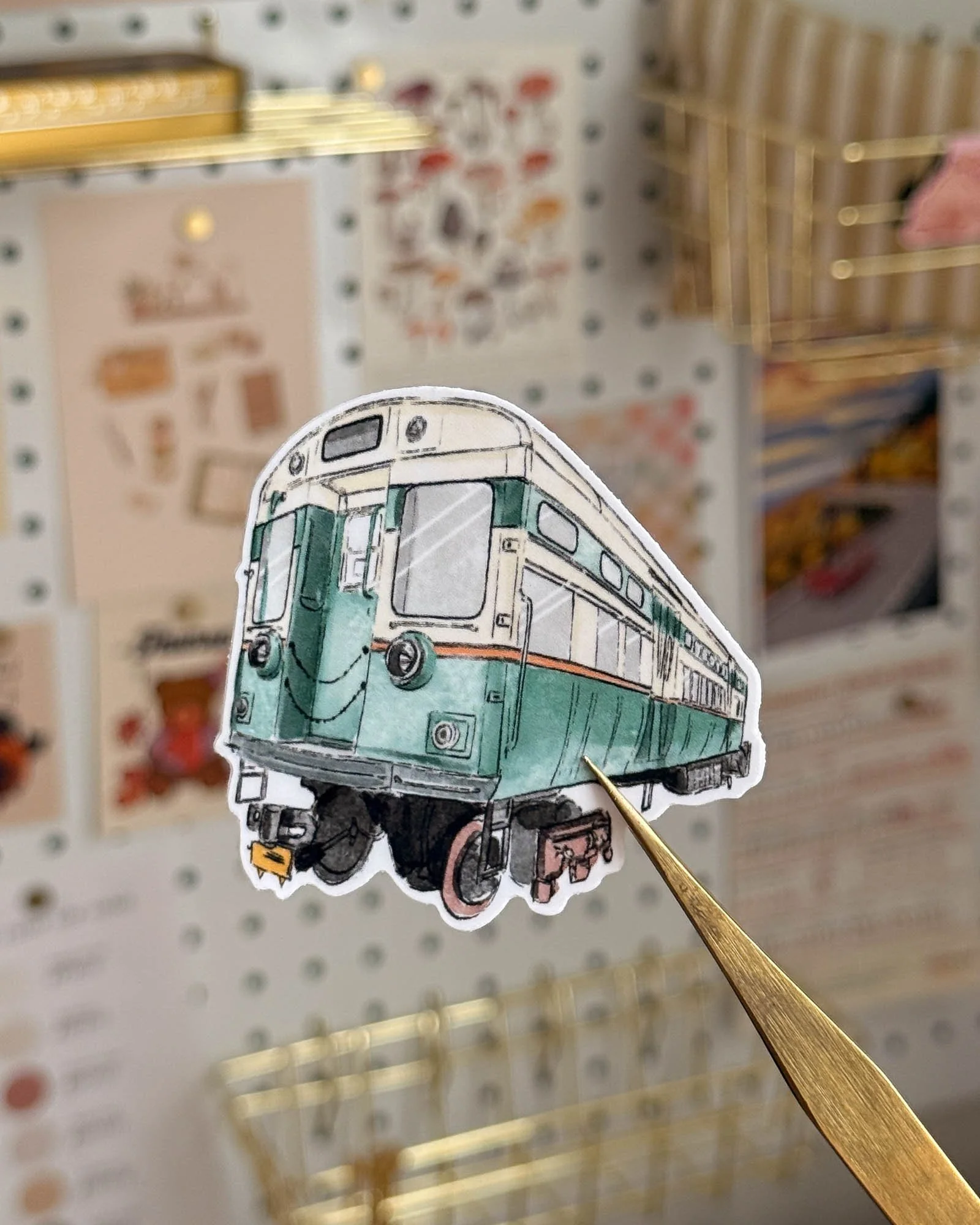 Vintage Chicago L Train Vinyl Sticker