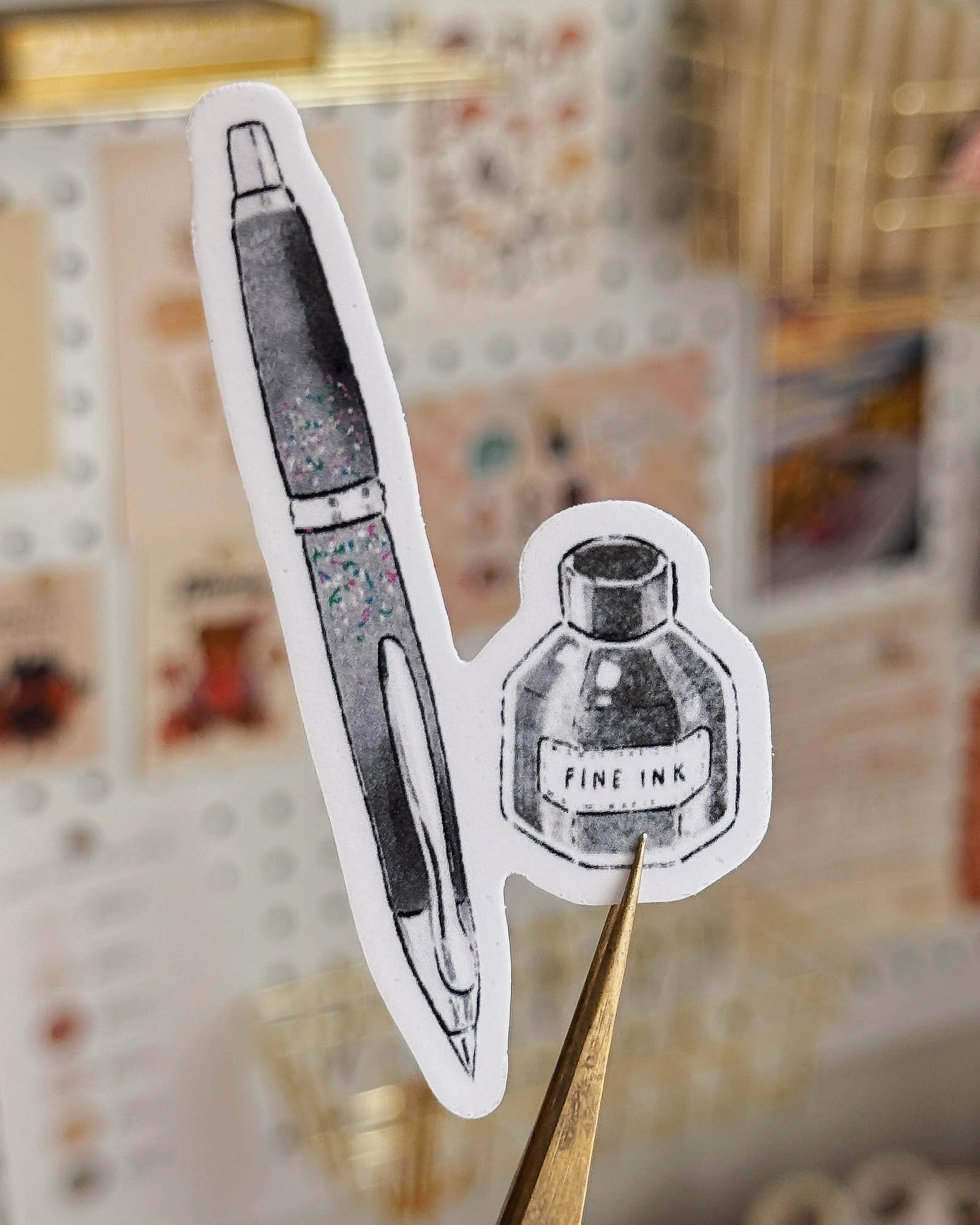 Journal Blend Fountain Pen & Ink Vinyl Sticker
