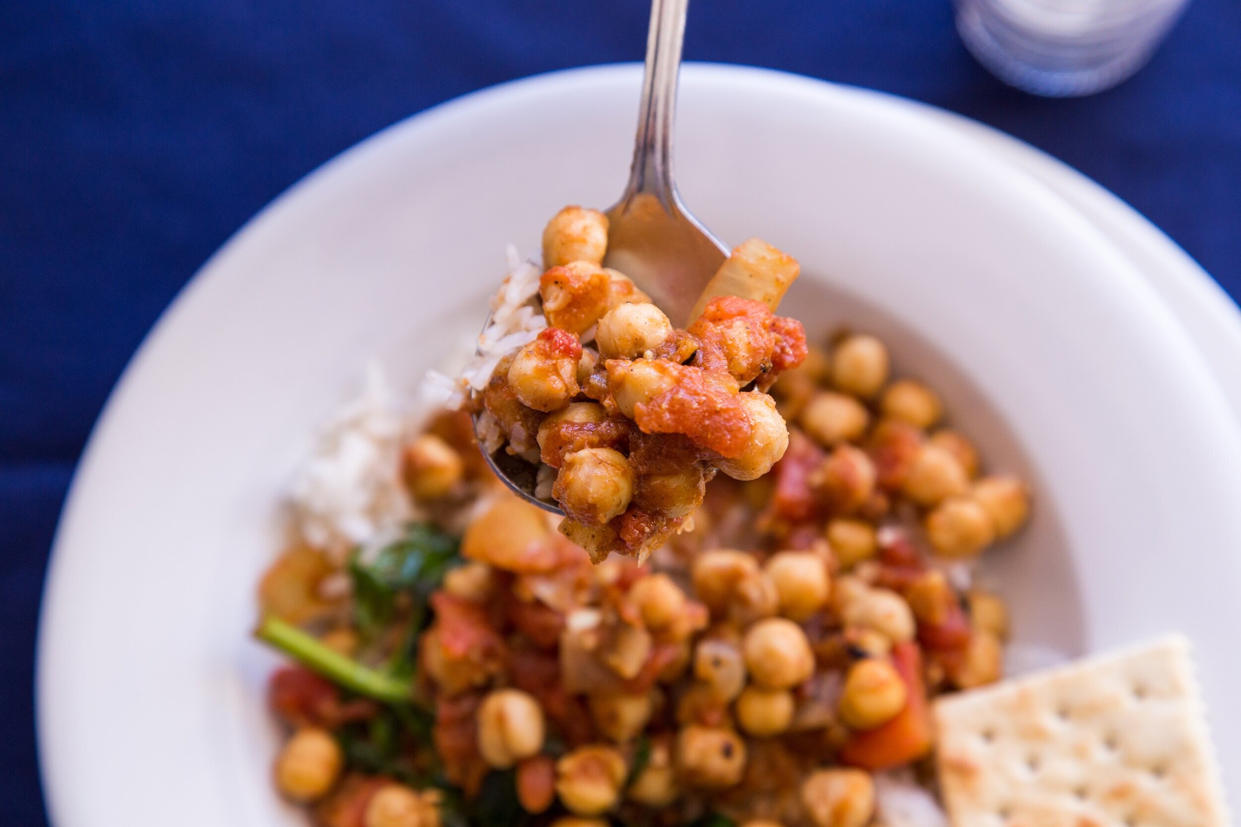 Migas with Garbanzos and Figs