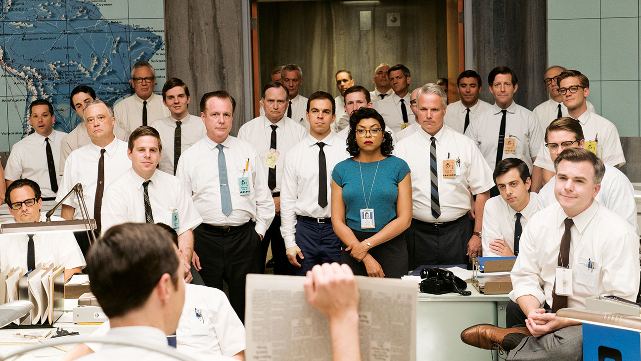 Hidden Figures , center Taraji P. Henson