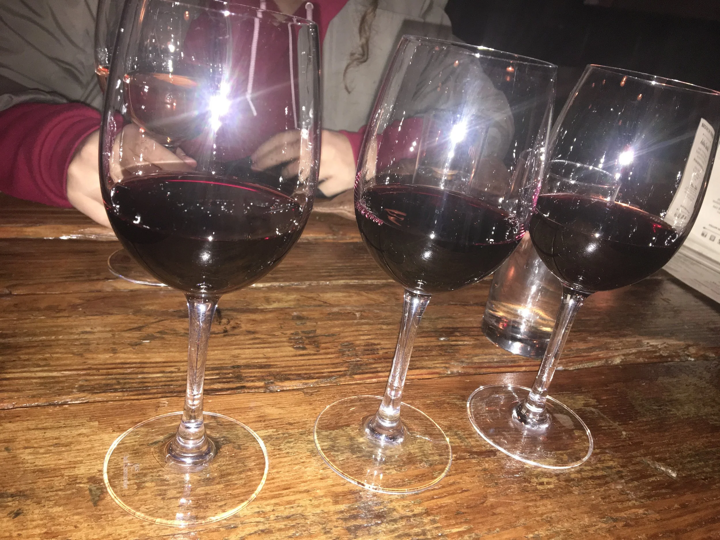 What: Flight of Stern &amp; Serious – Reserve Merlot, Cabernet Sauvignon – Sonoma, and Old Vine Zinfandel