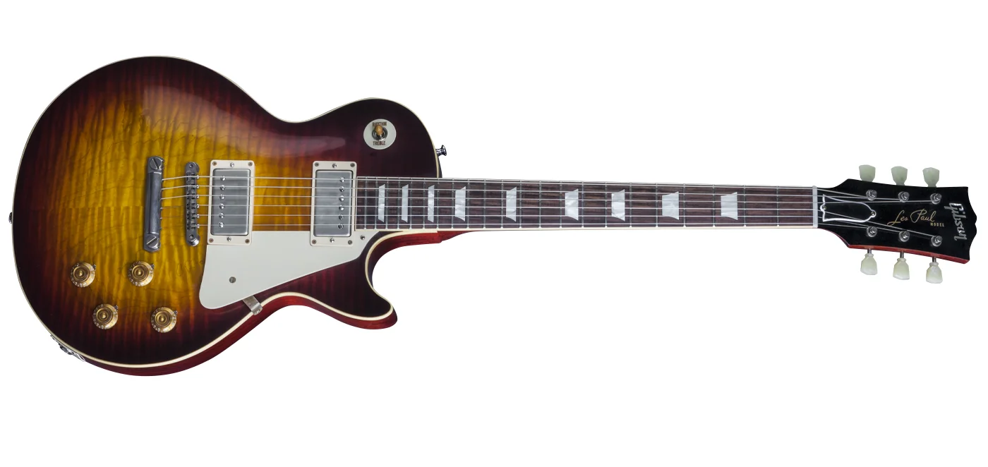 A modern reissue of a Gibson Les Paul Standard"
