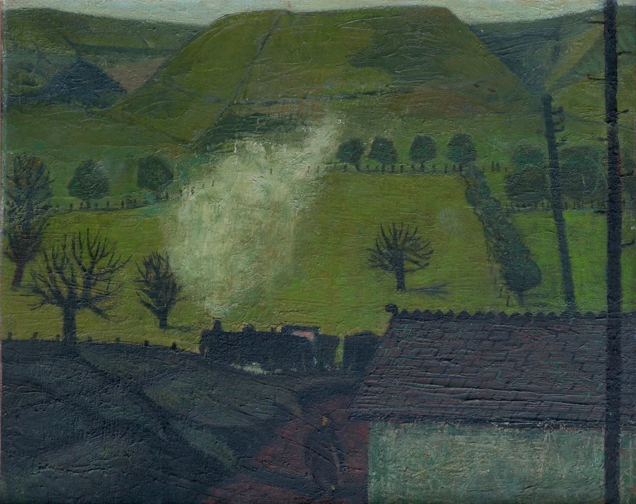 Coal Train In The Rhondda By Charles Burton
